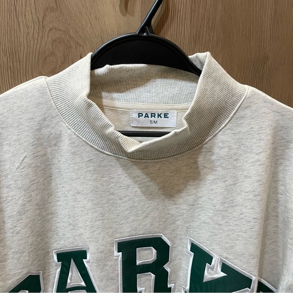 PARKE Women's Cream Sweatshirt - Picture 3 of 9